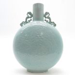 China Porcelain Celadon Moon Bottle Vase