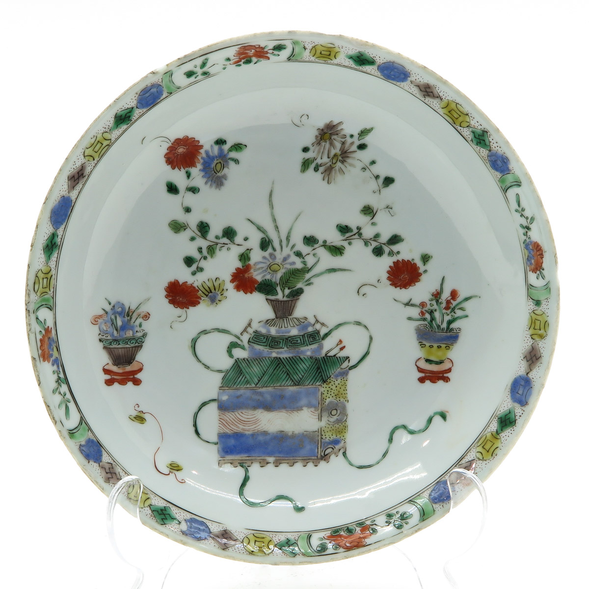 China Porcelain Polychrome Decor Plate