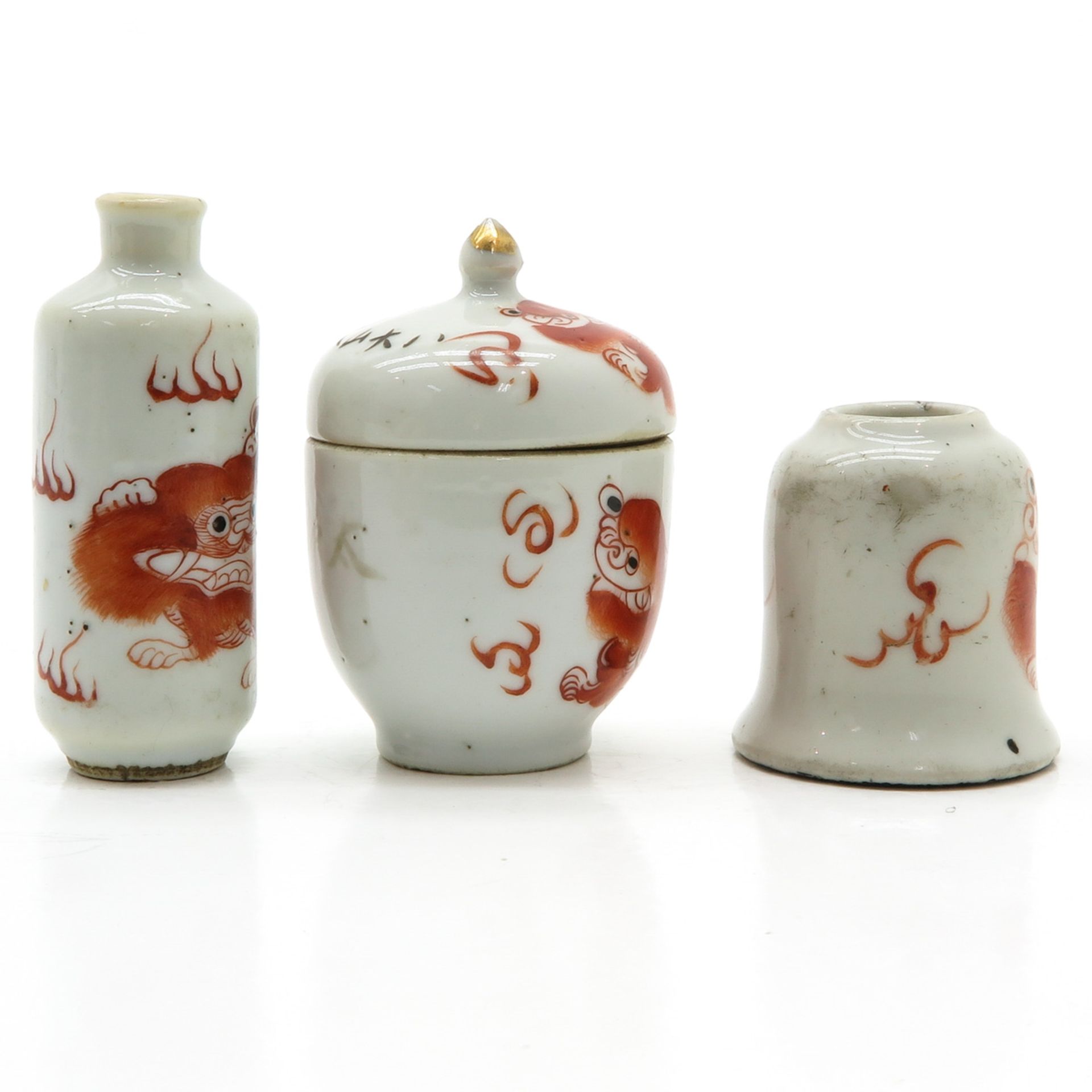 Lot of 3 China Porcelain Miniatures - Bild 4 aus 6