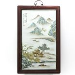 Signed China Porcelain Plaque