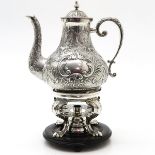 Dutch Silver R.J. Spaanstra Wommels Kettle Circa 1800