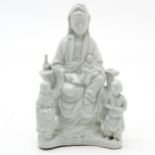 China Porcelain Blanc de Chine Quan Yin Sculpture