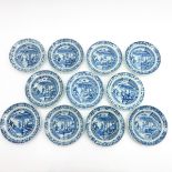 Lot of 11 18th Century China Porcelain Plates