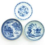 Lot of 3 China Porcelain Plates