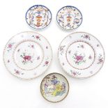 Lot of 5 China Porcelain Plates