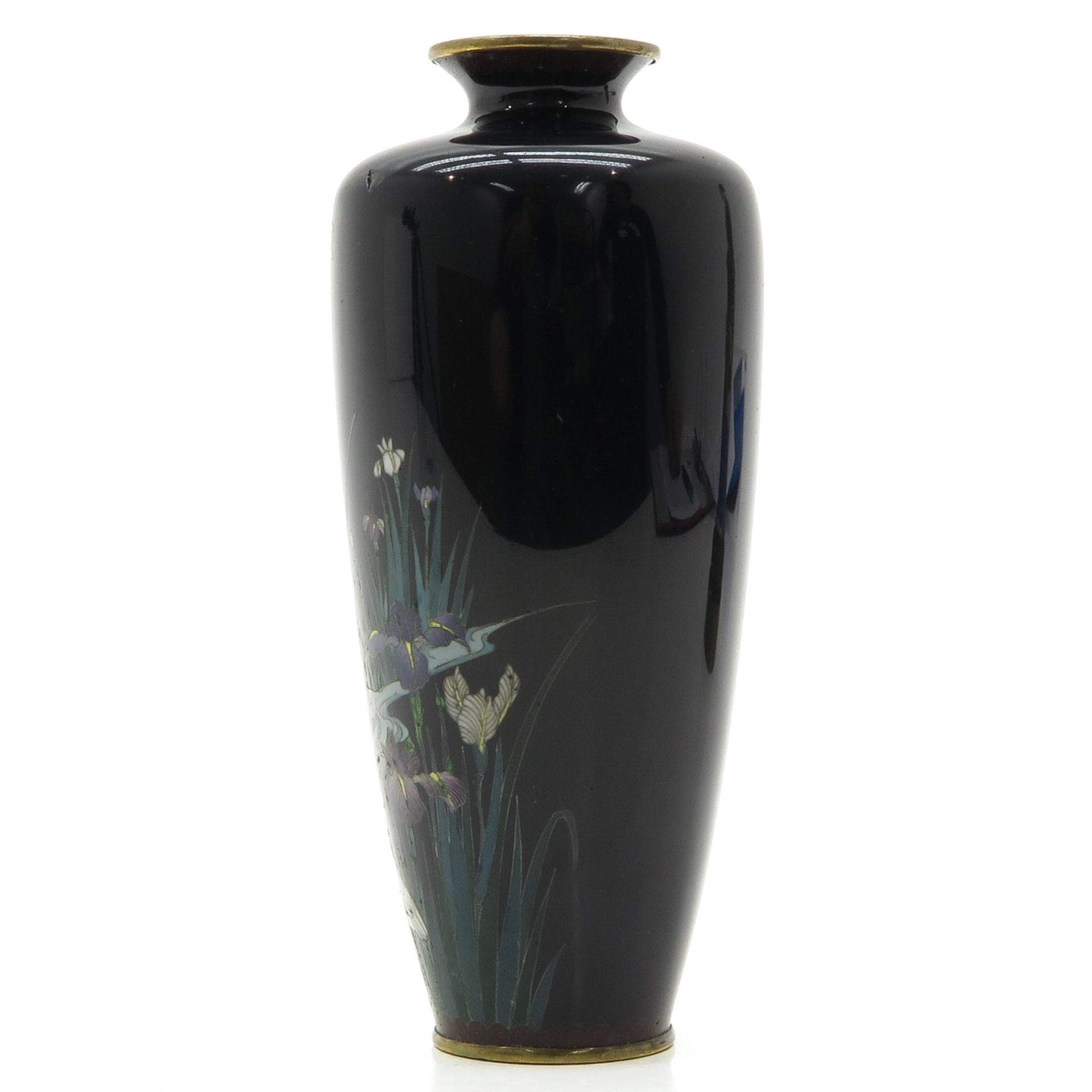 Chinese Cloisonné Vase - Bild 2 aus 6