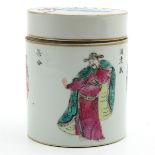 China Porcelain Wu Shuang Pu Decor Box