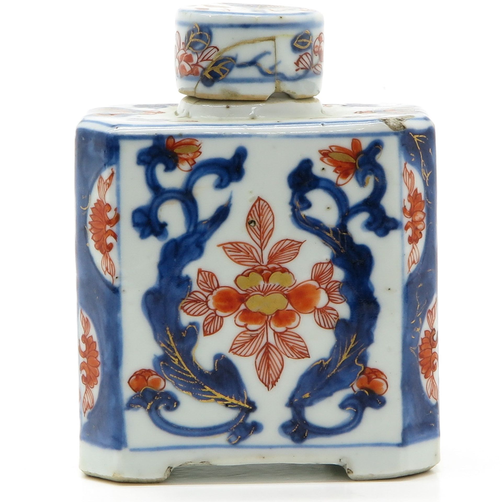 China Porcelain 18th Century Imari Decor Tea Box - Bild 3 aus 6