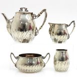 Dutch Silver van Kempen Art Deco Period Tea Service