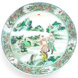 China Porcelain Famille Verte Decor Plate