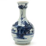 Blue and White Decor Bud Vase