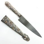 German Silver Knife and Sheath