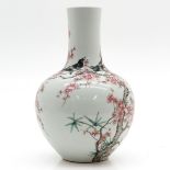 China Porcelain Vase Depicting Birds in Trees