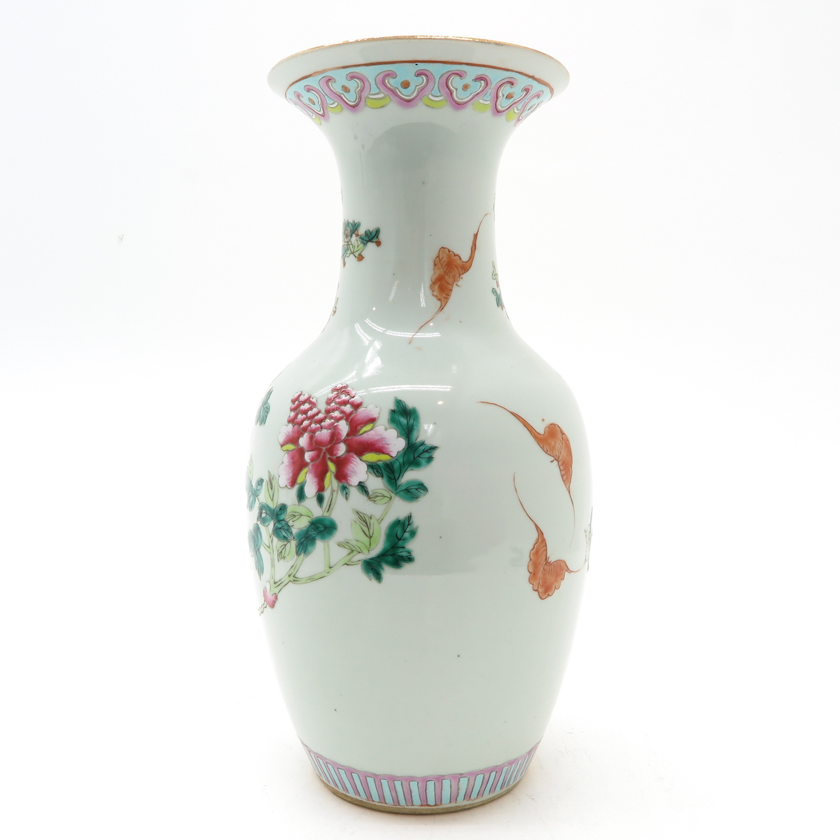 China Porcelain Polychrome Decor Vase - Bild 3 aus 6