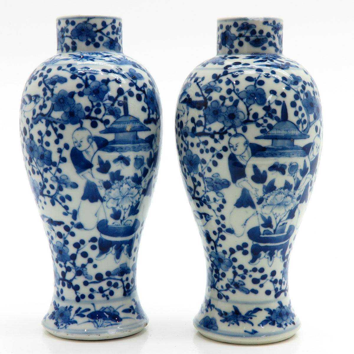 Lot of 2 China Porcelain Vases - Image 3 of 6