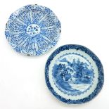 Lot of 2 18th Century China Porcelain Plates