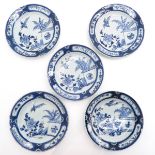 Lot of 5 China Porcelain Plates