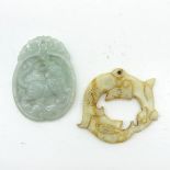 Lot of 2 Pieces of Jade