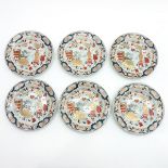 6 18th Century China Porcelain Imari Decor Plates