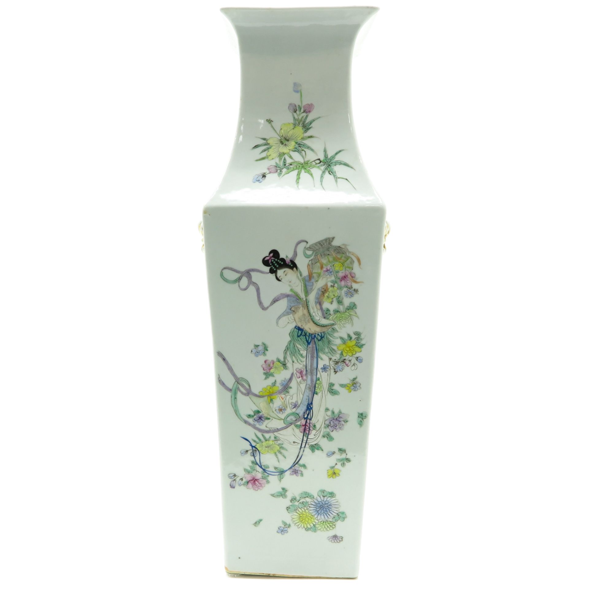 China Porcelain Polychrome Decor Vase - Bild 3 aus 6