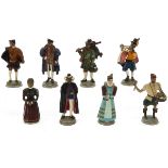 Lot of 8 Tin Figures