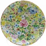 China Porcelain Famille Rose Decor Plate