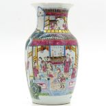 China Porcelain Famille Rose Decor Vase