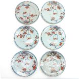 6 18th Century China Porcelain Imari Decor Plates