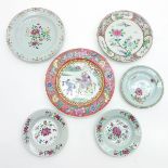 Lot of 6 China Porcelain Plates