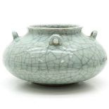 China Porcelain Celadon Crackleware Decor Censer