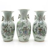 Lot of 3 China Porcelain Vases