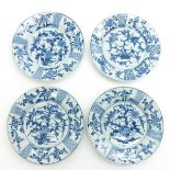 Lot of 4 18th Century China Porcelain Plates