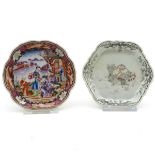 Lot of 2 China Porcelain Qianglong Plates