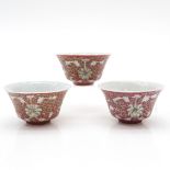 Lot of 3 China Porcelain Bowls