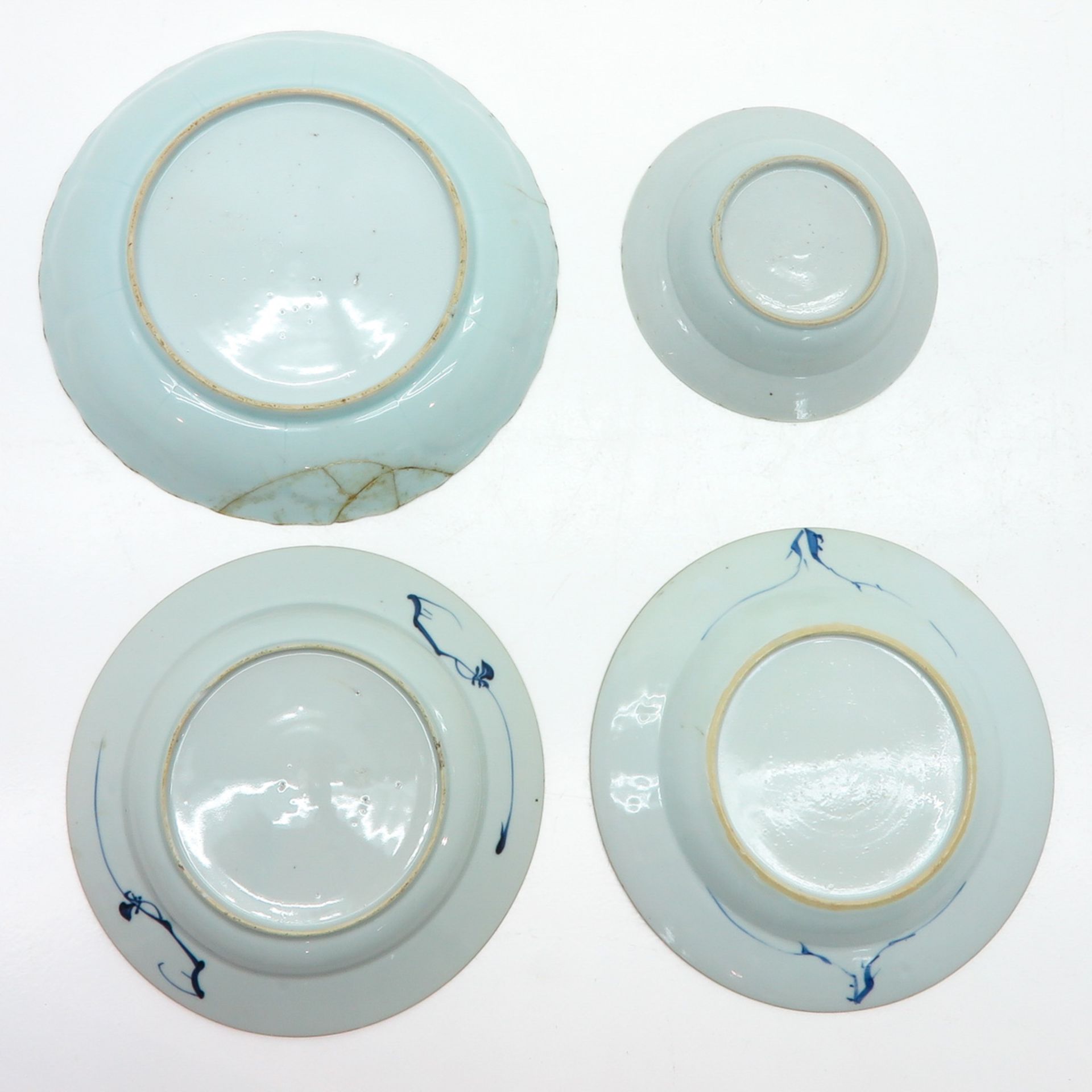 Lot of 4 China Porcelain Plates - Bild 2 aus 2