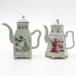 Lot of 2 19th Century China Porcelain Teapots