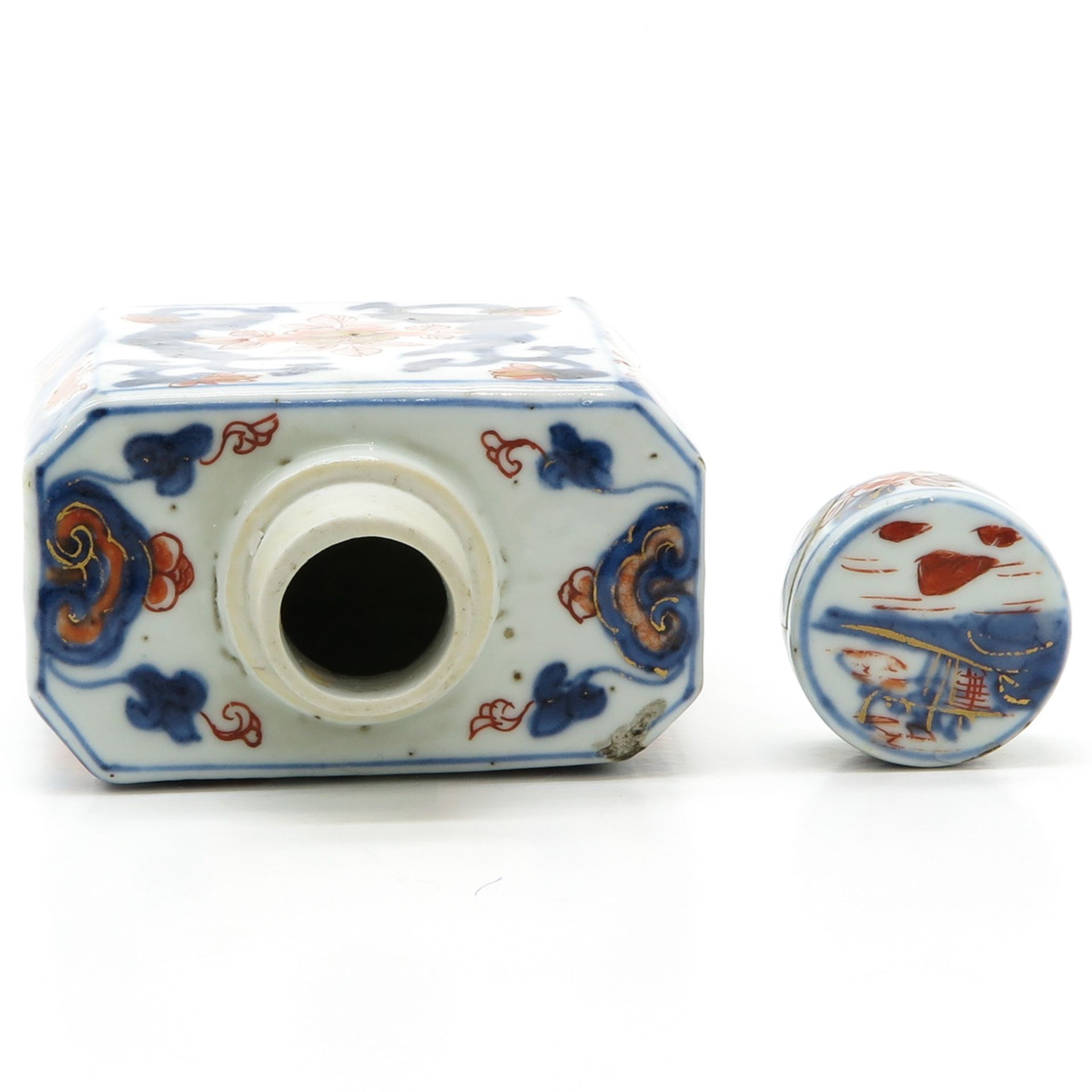 China Porcelain 18th Century Imari Decor Tea Box - Bild 5 aus 6