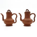 Pair of Yixing Teapots