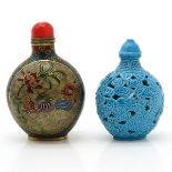 Lot of 2 Snuff Bottles