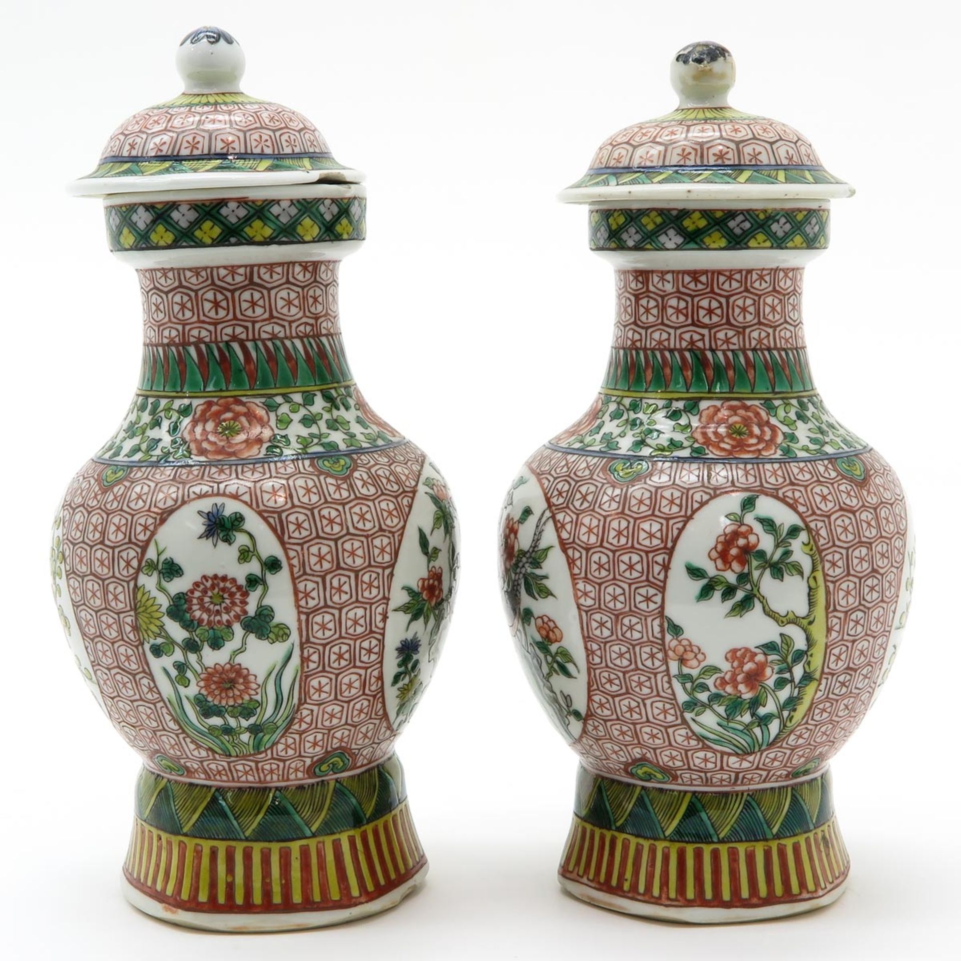 Pair of Lidded Vases - Image 4 of 6