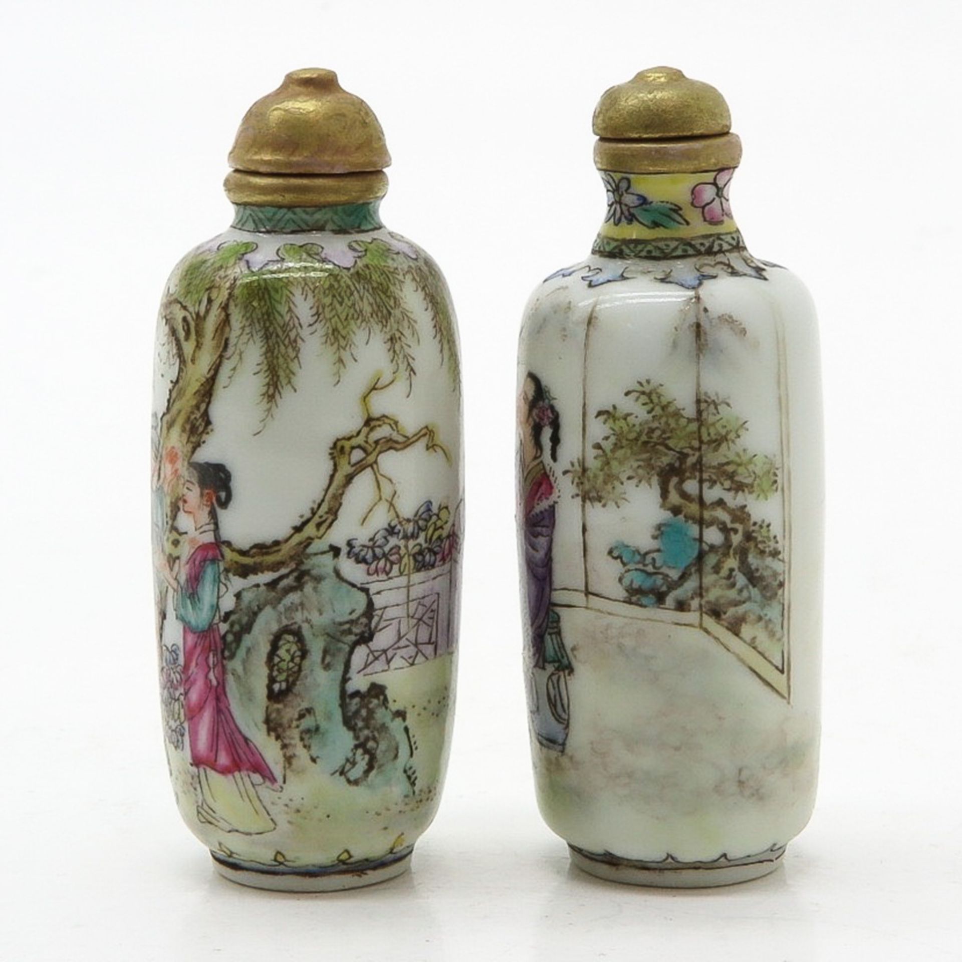 Lot of 2 Snuff Bottles - Bild 2 aus 6