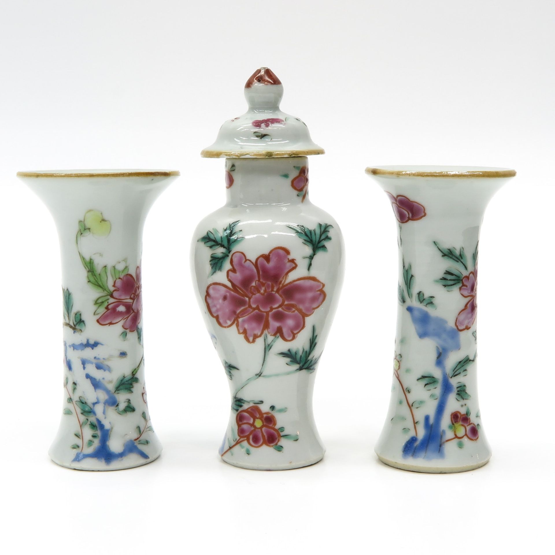 Lot of 3 Miniature Vases