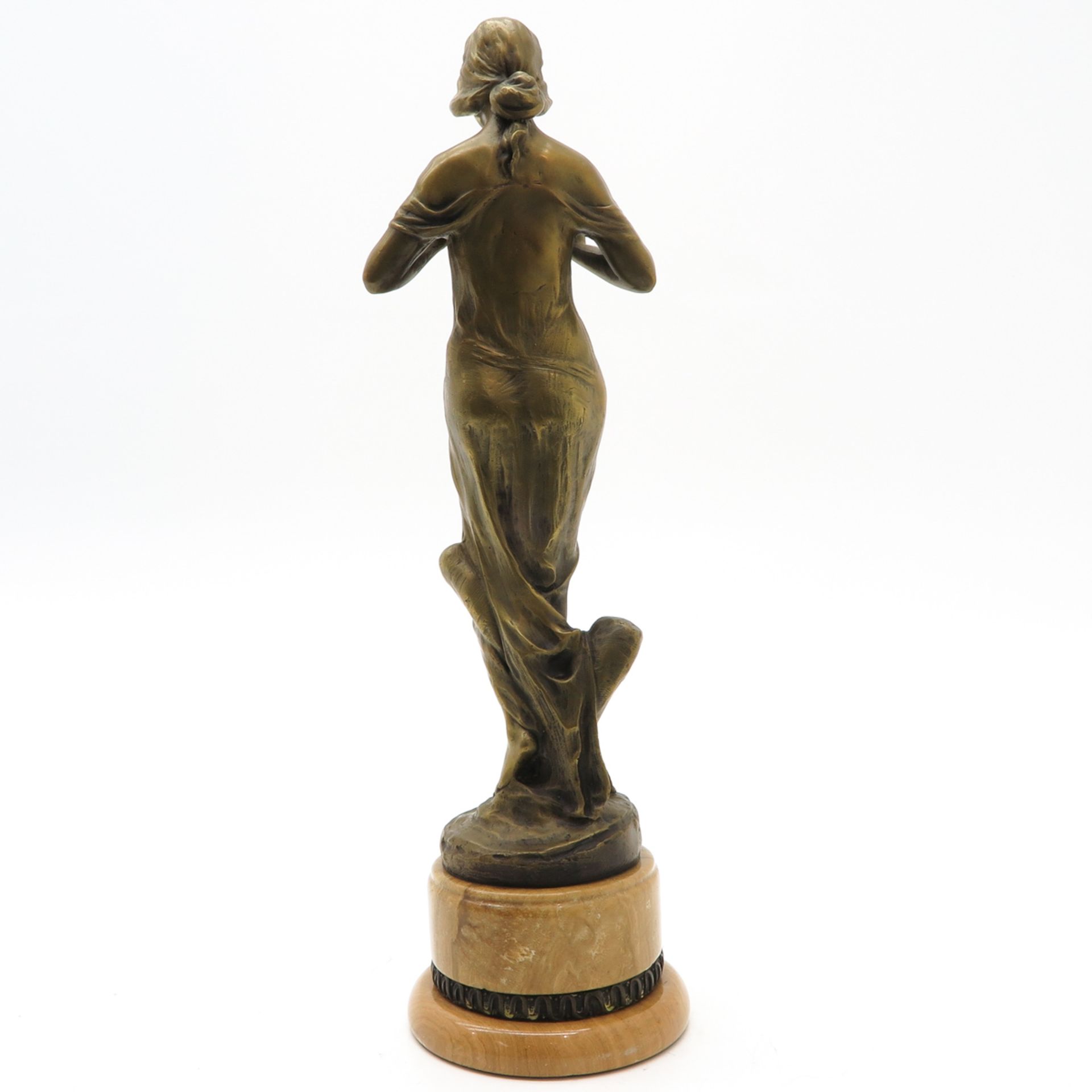 Bronze Sculpture on Marble Base - Bild 3 aus 6