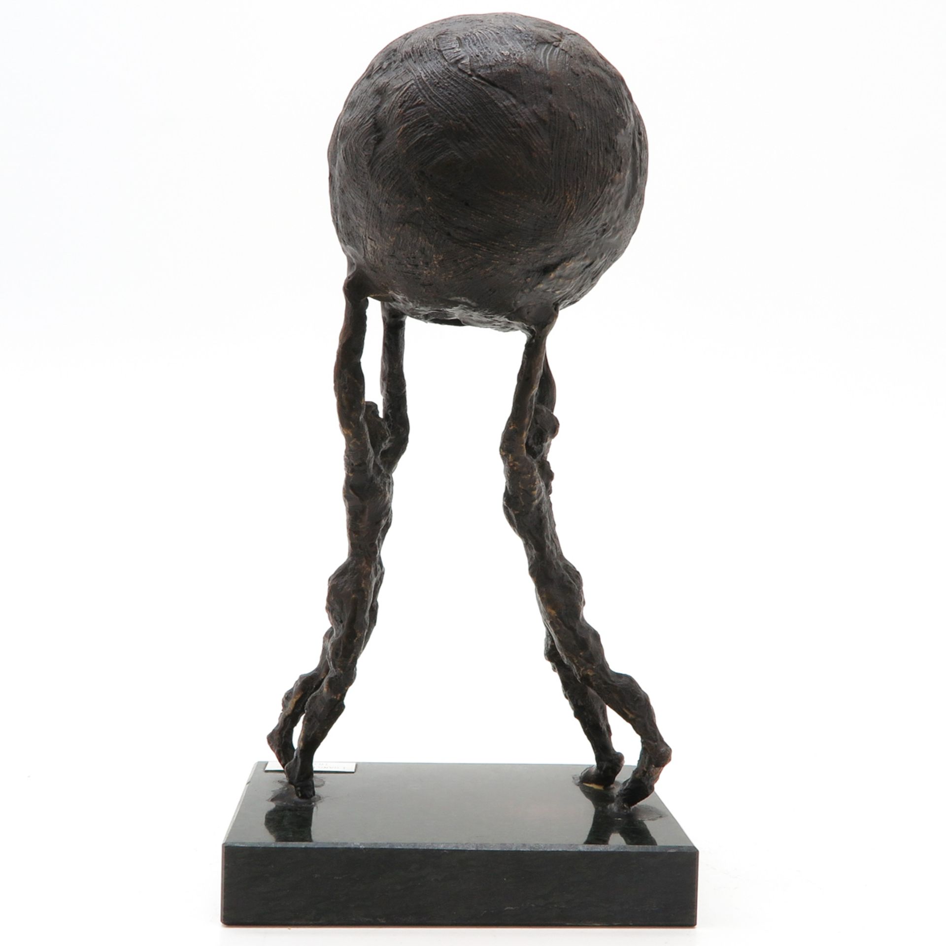 Frans Roymans Reusel Bronze Sculpture of Man with Ball - Bild 3 aus 6
