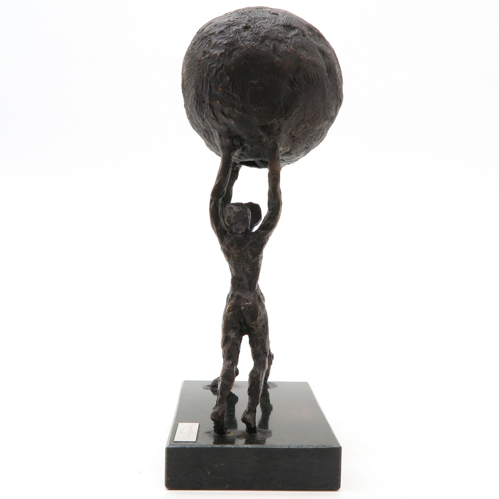 Frans Roymans Reusel Bronze Sculpture of Man with Ball - Bild 2 aus 6