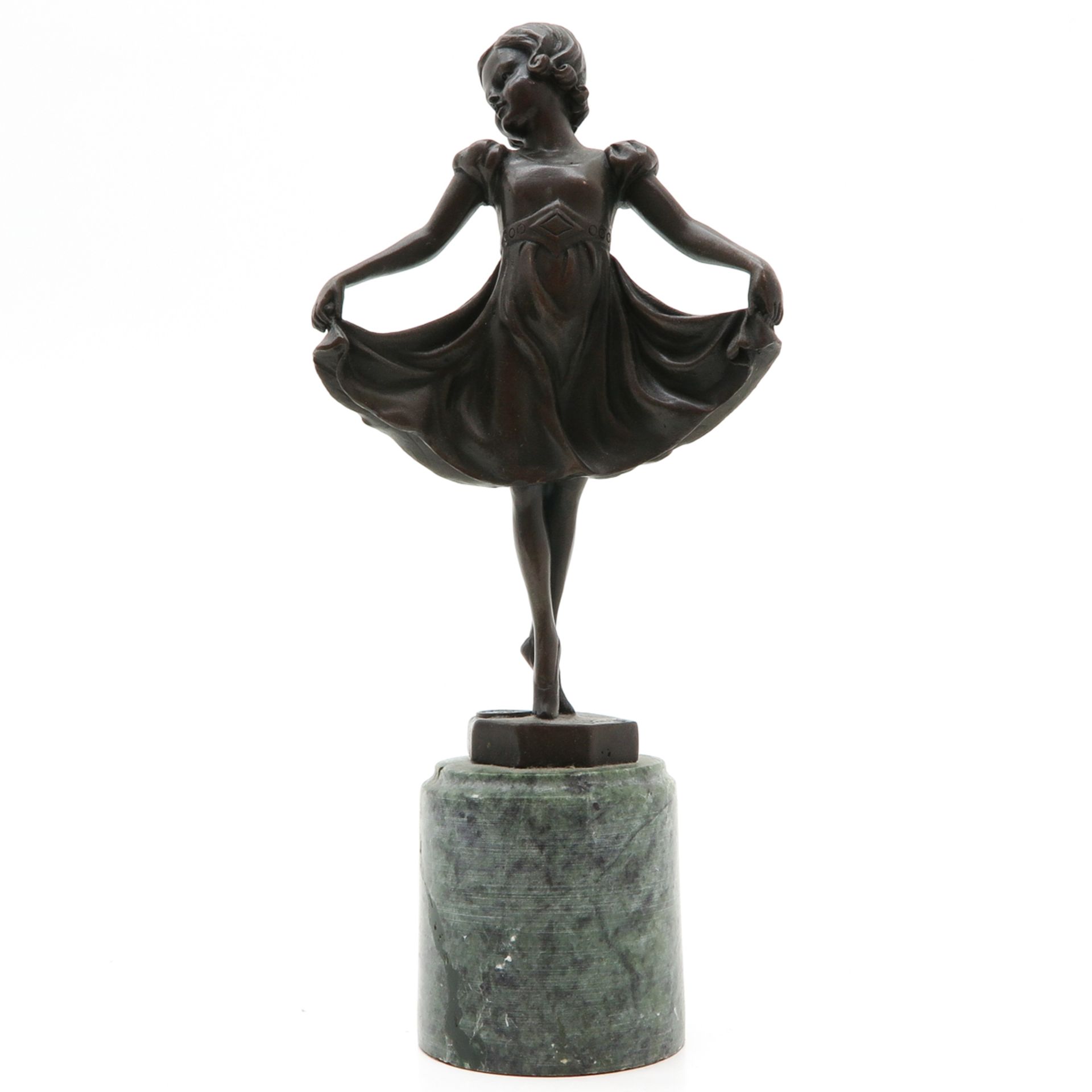 Bronze Sculpture Depicting Girl