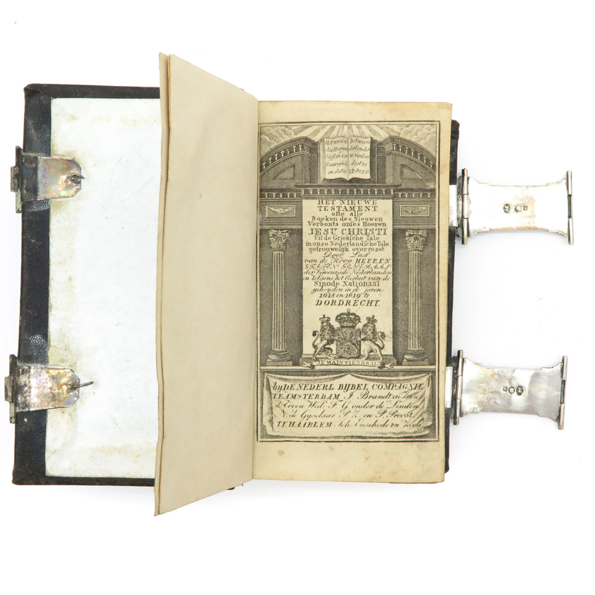 Dutch Bible with Silver Clasps - Bild 2 aus 2