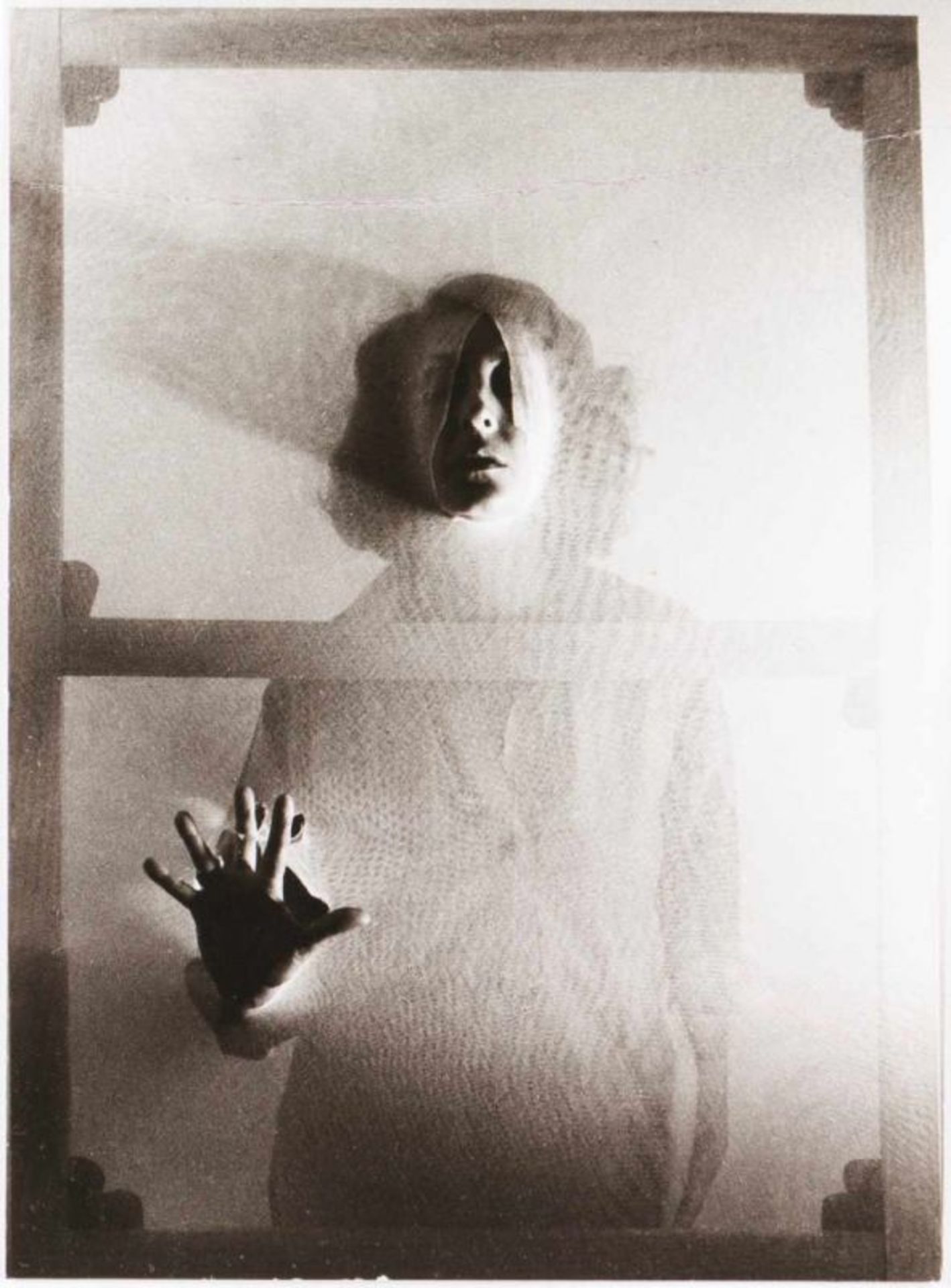 Helena Almeida (b. 1934) "Tela Habitada (detalhe)" Black and white photographic proof Signed and