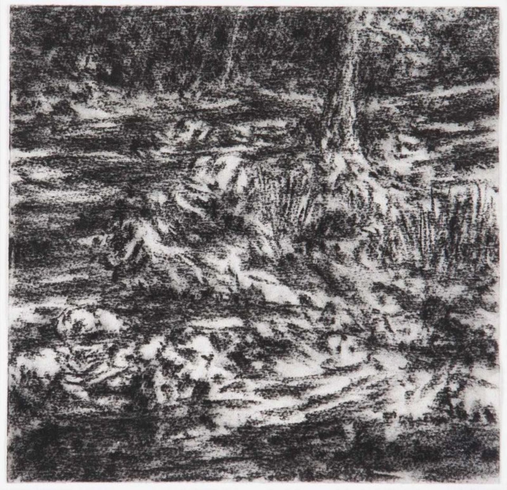 Paulo Brighenti (b. 1969) Untitled Charcoal on paper Signed and dated 2000 on the reverse 24x25 cm