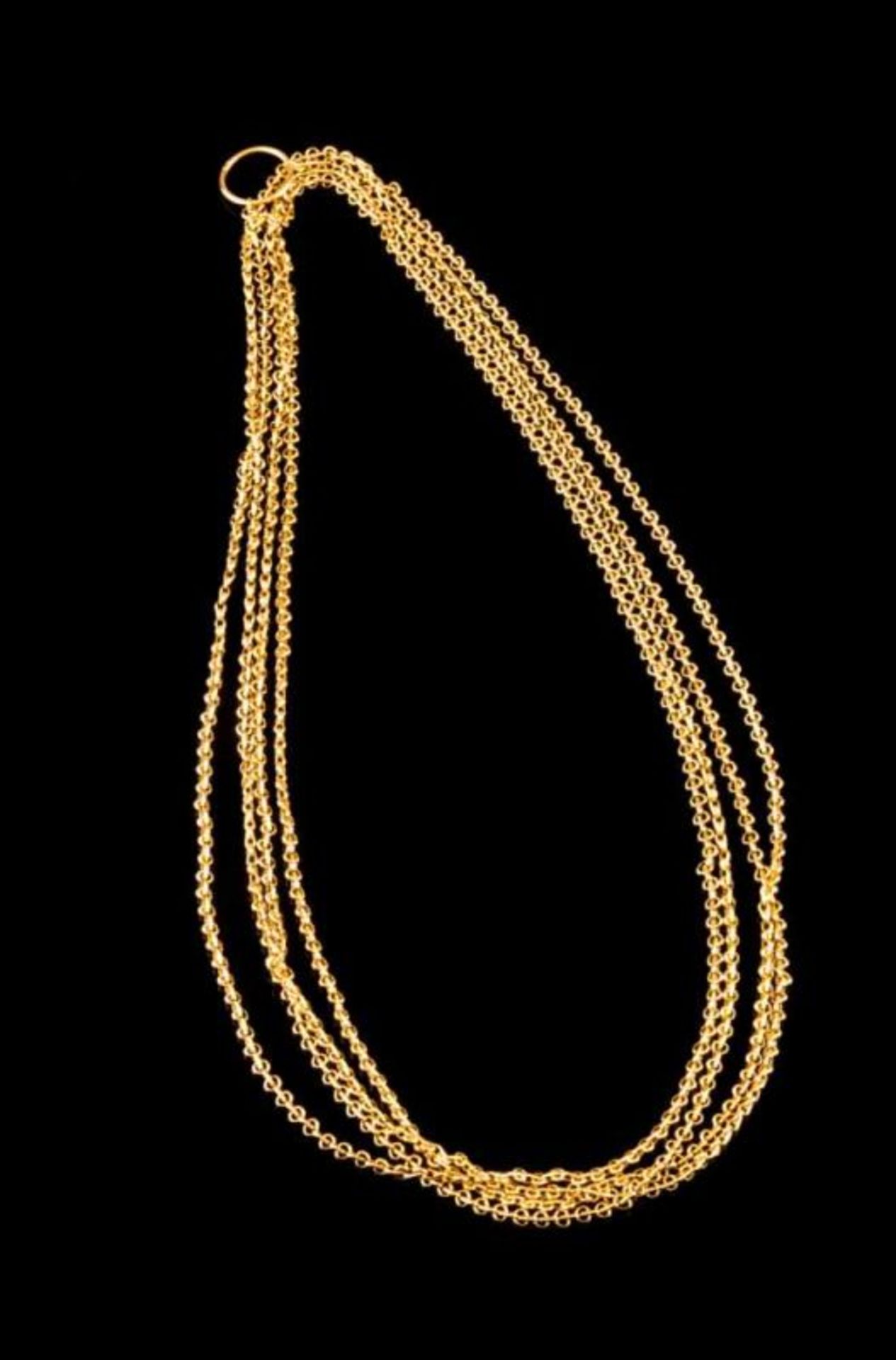 A gold chain Portuguese gold Portuguese assay mark (1938-1984) and maker's mark (wear signs) 41,2 g